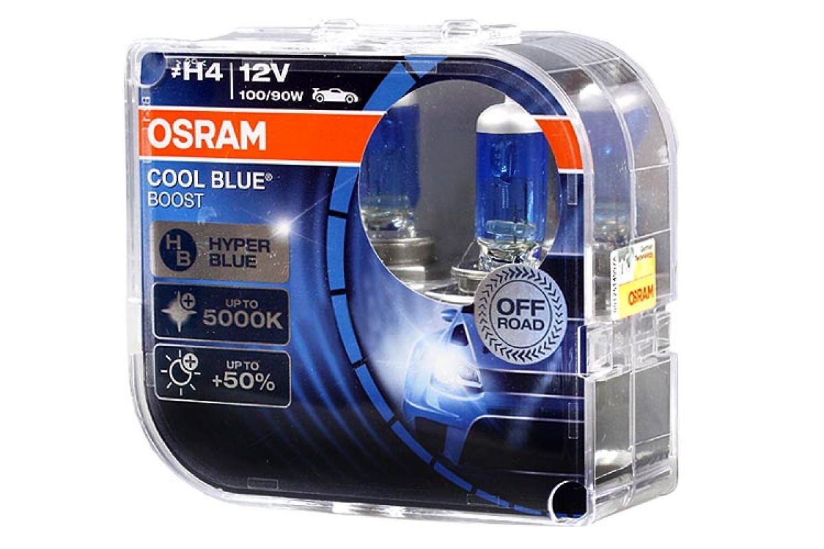 Лампа галогенная osram. Лампа h4 (100/90w) Osram cool Blue Boost 5000k. Osram 62193cbb-HCB. Osram лампа h4 cool Blue 12v 100 90w 5000k. Галогеновые лампы h4 Osram 100/90.